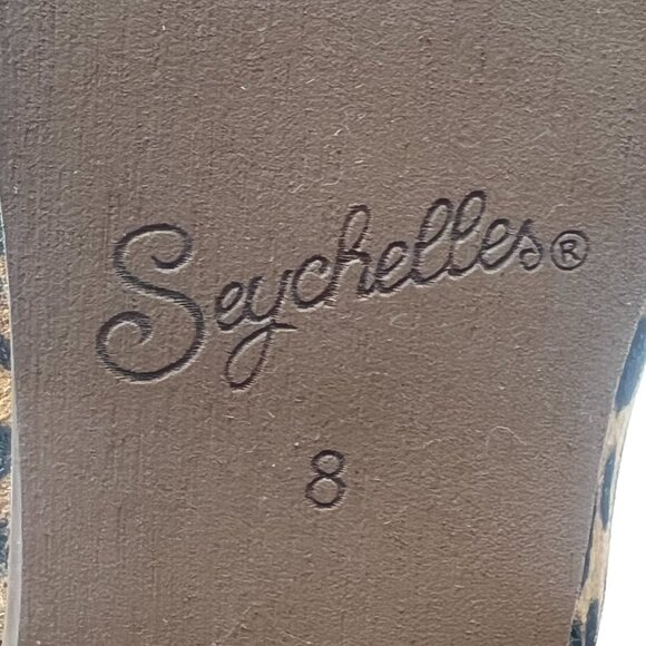 Seychelles Womens Size 8 Waiting For You Leopard Cheetah Leather Ankle Boots - Picture 14 of 15